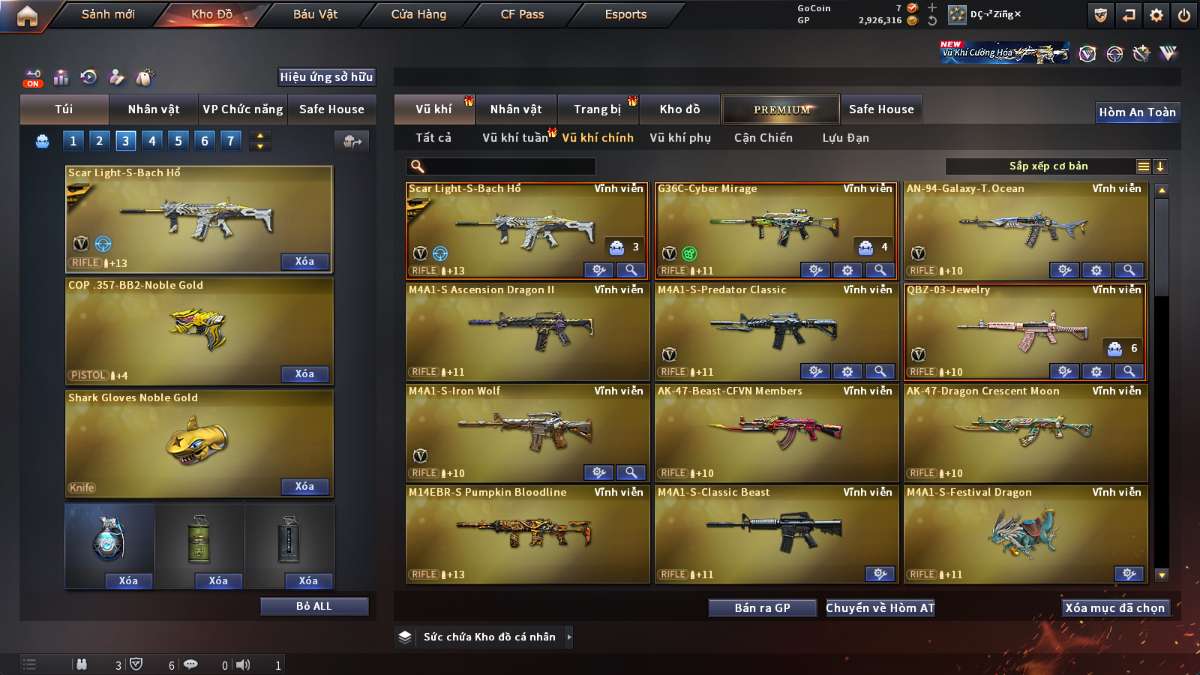 shop acc cf uy tin gia re